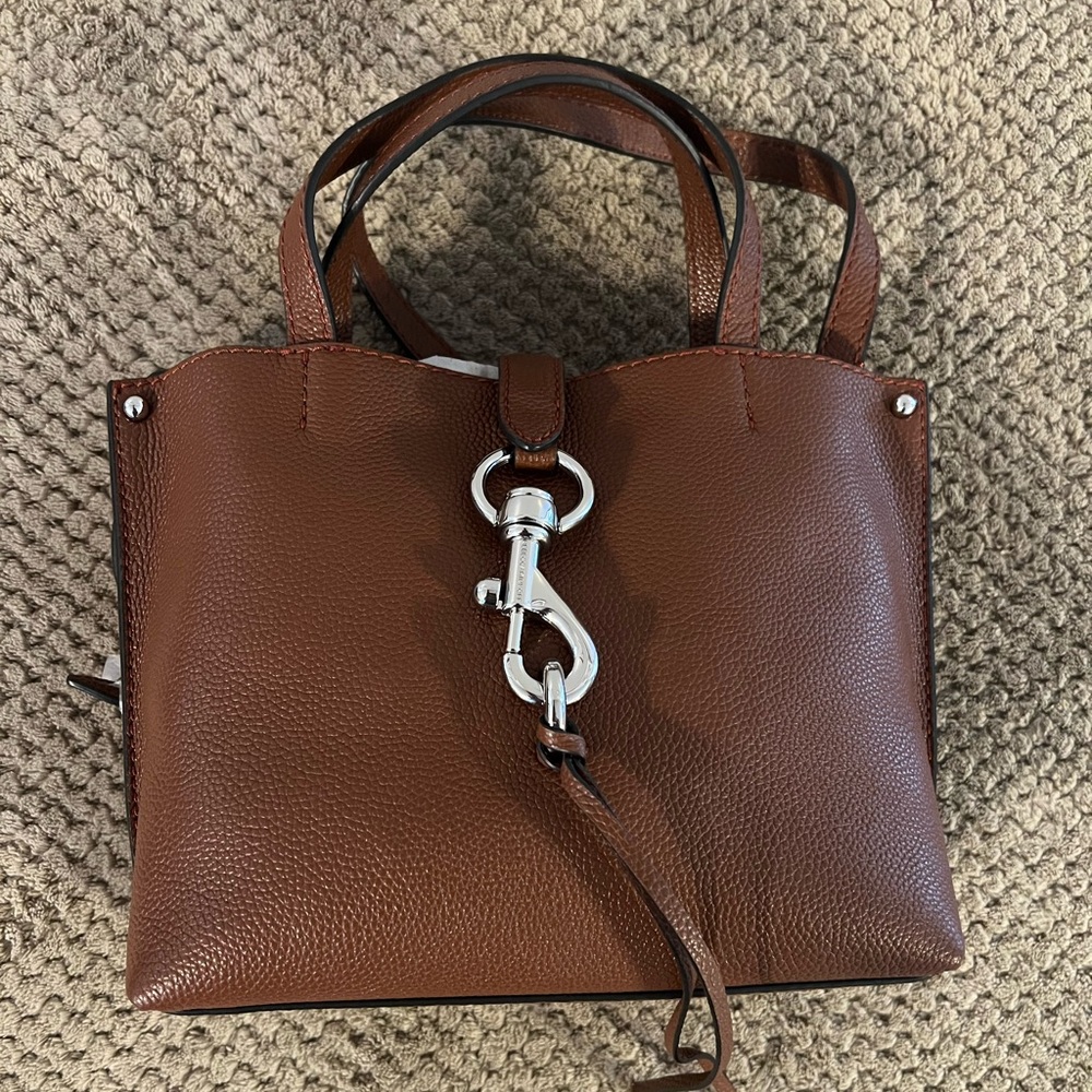 Rebecca Minkoff Megan Mini Tote in Dark Luggage NWTS!